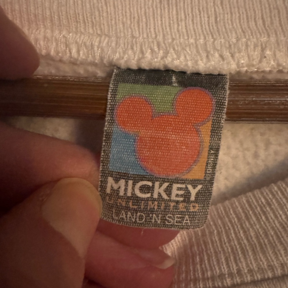 Disney Mickey White Sweatshirt - Picture 3 of 7